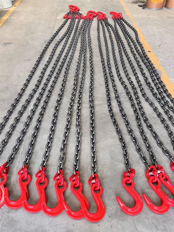 Grade 80 Lifting Safety Factor Three Legs Chain Slings